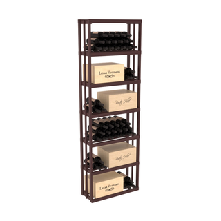 Elementcollection Rectangle Wood Wine Rack Bin Walnut Stained