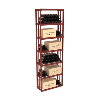 Elementcollection Rectangle Wood Wine Rack Bin Cherry Stained