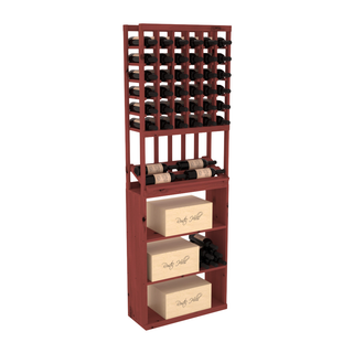 Elementcollection 6 Column Side Display Wine Case Bin Combo Cherry Stained