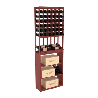 Elementcollection 6 Column Side Display Wine Case Bin Combo Cherry Stained