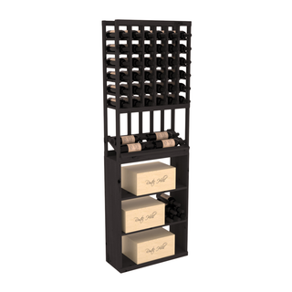 Elementcollection 6 Column Side Display Wine Case Bin Combo Black Stained