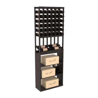 Elementcollection 6 Column Side Display Wine Case Bin Combo Black Stained
