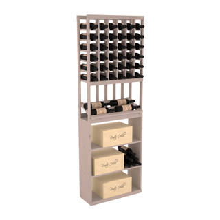 Elementcollection 6 Column Side Display Wine Case Bin Combo Greywash Stained