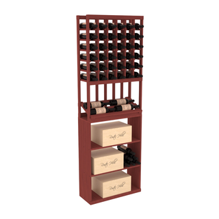 Elementcollection 6 Column Side Display Wine Case Bin Combo Cherry Stained