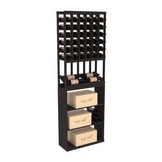 Elementcollection 6 Column Side Display Wine Case Bin Combo Black Stained