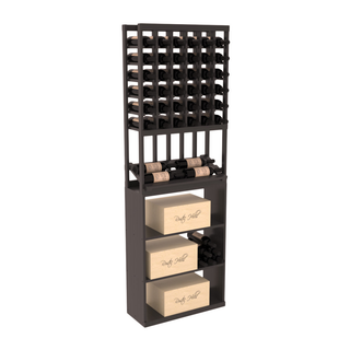 Elementcollection 6 Column Side Display Wine Case Bin Combo Black Stained