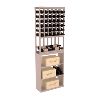 Elementcollection 6 Column Side Display Wine Case Bin Combo Greywash Stained