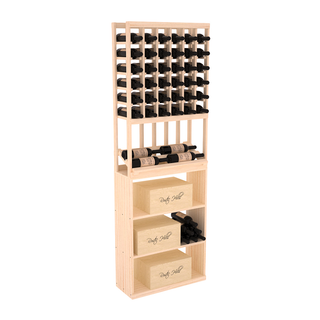 Elementcollection 6 Column Side Display Wine Case Bin Combo Unstained Element Collection