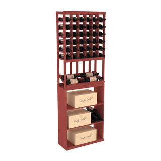 Elementcollection 6 Column Side Display Wine Case Bin Combo Cherry Stained