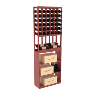 Elementcollection 6 Column Side Display Wine Case Bin Combo Cherry Stained