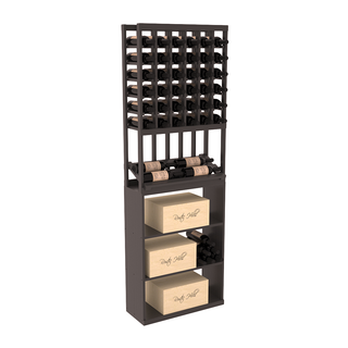 Elementcollection 6 Column Side Display Wine Case Bin Combo Black Stained