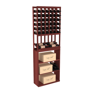 Elementcollection 6 Column Side Display Wine Case Bin Combo Cherry Stained