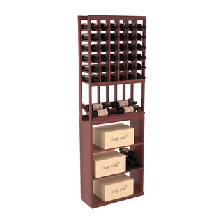 Elementcollection 6 Column Side Display Wine Case Bin Combo Cherry Stained