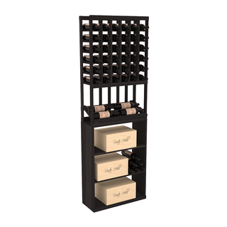 Elementcollection 6 Column Side Display Wine Case Bin Combo Black Stained