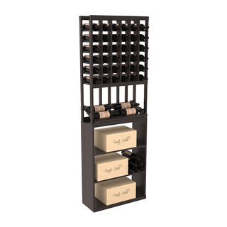 Elementcollection 6 Column Side Display Wine Case Bin Combo Black Stained