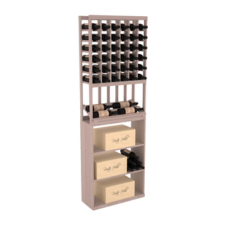 Elementcollection 6 Column Side Display Wine Case Bin Combo Greywash Stained