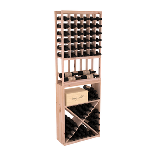 Elementcollection 6 Column Side Wine Display X Bin Combo Unstained