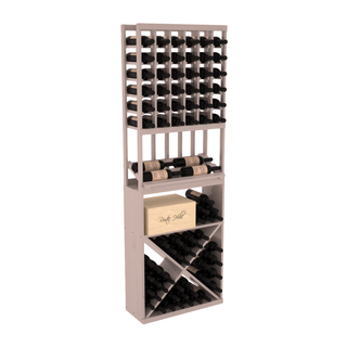 Elementcollection 6 Column Side Wine Display X Bin Combo Greywash Stained