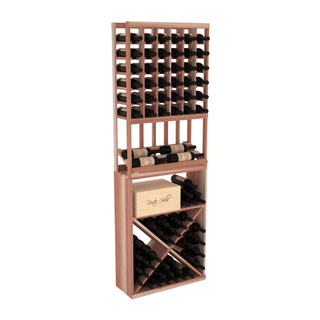 Elementcollection 6 Column Side Wine Display X Bin Combo Unstained