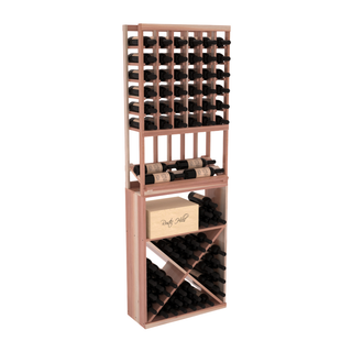 Elementcollection 6 Column Side Wine Display X Bin Combo Unstained