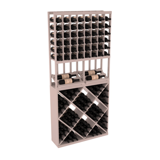 Elementcollection 8 Column Side Display 82 Wine Cube Combo Greywash Stained