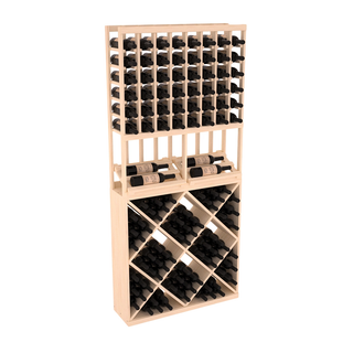 Elementcollection 8 Column Side Display 82 Wine Cube Combo Unstained Element Collection