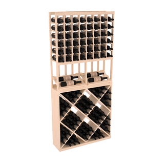 Elementcollection 8 Column Side Display 82 Wine Cube Combo Unstained