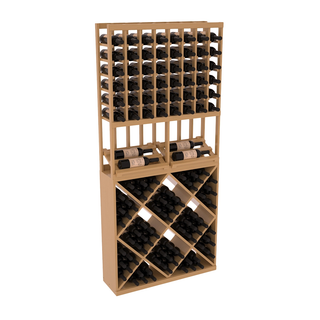 Elementcollection 8 Column Side Display 82 Wine Cube Combo Oak Stained