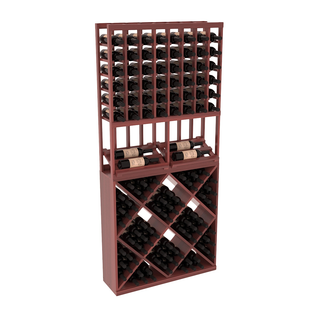 Elementcollection 8 Column Side Display 82 Wine Cube Combo Cherry Stained