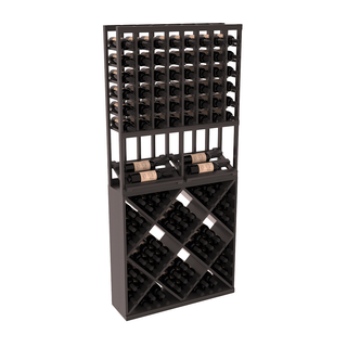 Elementcollection 8 Column Side Display 82 Wine Cube Combo Black Stained