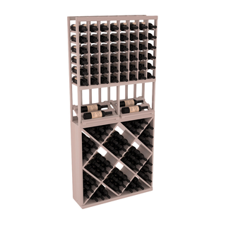 Elementcollection 8 Column Side Display 82 Wine Cube Combo Greywash Stained