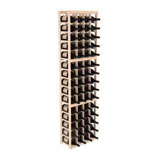 Elementcollection 4 Column Magnum Wood Wine Rack Unstained Element Collection