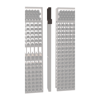 Elementcollection Fluted Column Extender Black Stained