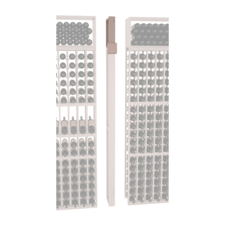 Elementcollection Fluted Column Extender Greywash Stained