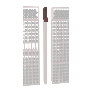 Elementcollection Fluted Column Extender Walnut Stained