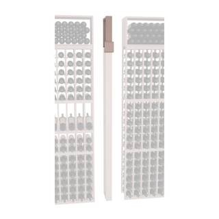 Elementcollection Fluted Column Extender Greywash Stained