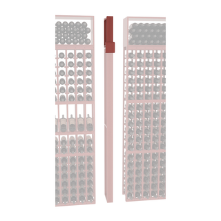 Elementcollection Fluted Column Extender Cherry Stained