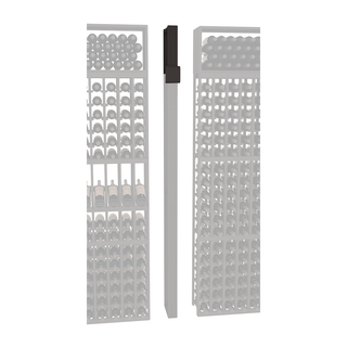 Elementcollection Fluted Column Extender Black Stained