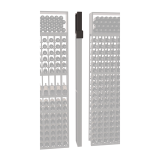 Elementcollection Fluted Column Extender Black Stained