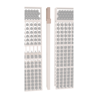 Elementcollection Fluted Column Extender Greywash Stained