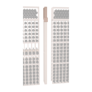 Elementcollection Fluted Column Extender Greywash Stained