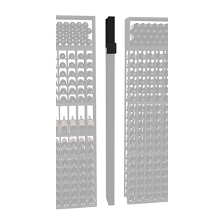 Elementcollection Fluted Column Extender Black Stained