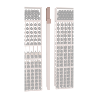 Elementcollection Fluted Column Extender Greywash Stained