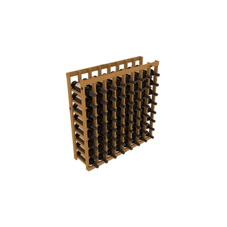 Elementcollection 8 Column Wood Wine Island Rack Oak Stained