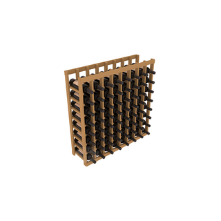 Elementcollection 8 Column Wood Wine Island Rack Oak Stained