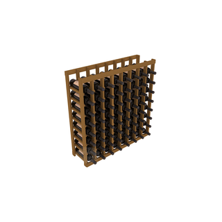 Elementcollection 8 Column Wood Wine Island Rack Oak Stained