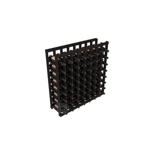 Elementcollection 8 Column Wood Wine Island Rack Black Stained