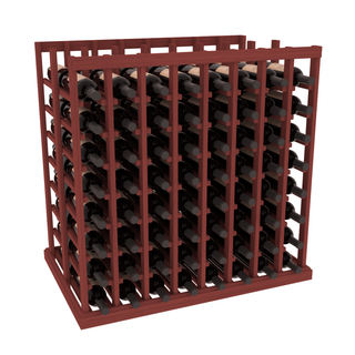 Elementcollection 8 Column Double Deep Wine Island Rack Cherry Stained