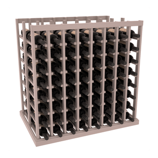Elementcollection 8 Column Double Deep Wine Island Rack Greywash Stained