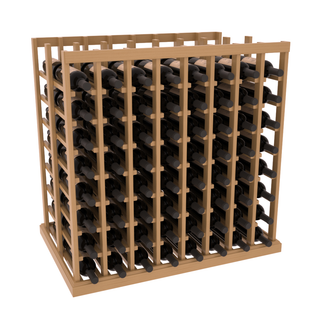 Elementcollection 8 Column Double Deep Wine Island Rack Oak Stained